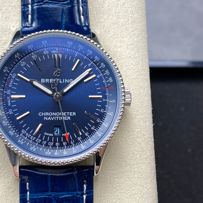NAVITIMER AUTOMATIC 41 STEEL CASE NAVY BLUE DIAL