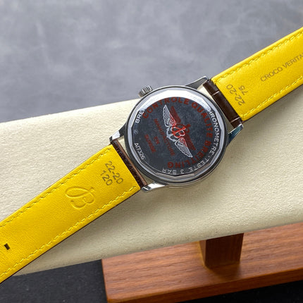NAVITIMER AUTOMATIC 41 STEEL CASE BROWN ALLIGATOR LEATHER STRAP