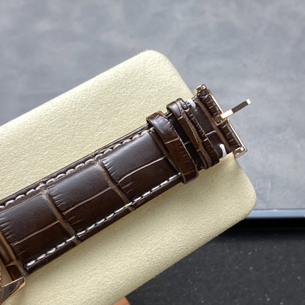 NAVITIMER AUTOMATIC 41 RED GOLD CASE BROWN ALLIGATOR LEATHER STRAP