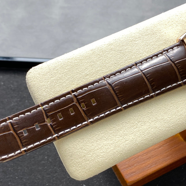 NAVITIMER AUTOMATIC 41 RED GOLD CASE BROWN ALLIGATOR LEATHER STRAP