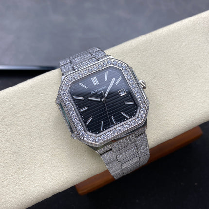 CUBITUS AUTOMATIC ALL STEEL ATTACHED DIAMOND BLACK DIAL