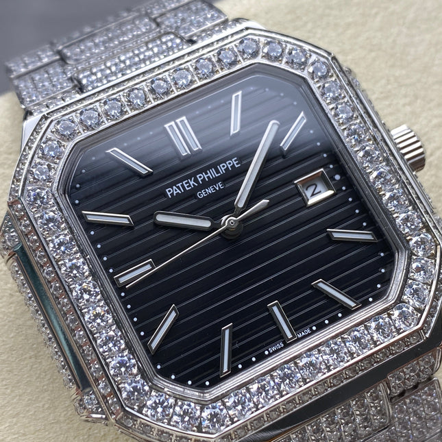 CUBITUS AUTOMATIC ALL STEEL ATTACHED DIAMOND BLACK DIAL