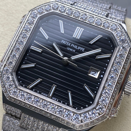 CUBITUS AUTOMATIC ALL STEEL ATTACHED DIAMOND BLACK DIAL