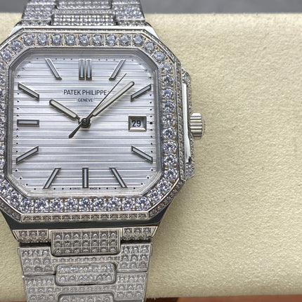 CUBITUS AUTOMATIC ALL STEEL ATTACHED DIAMOND SILVER DIAL