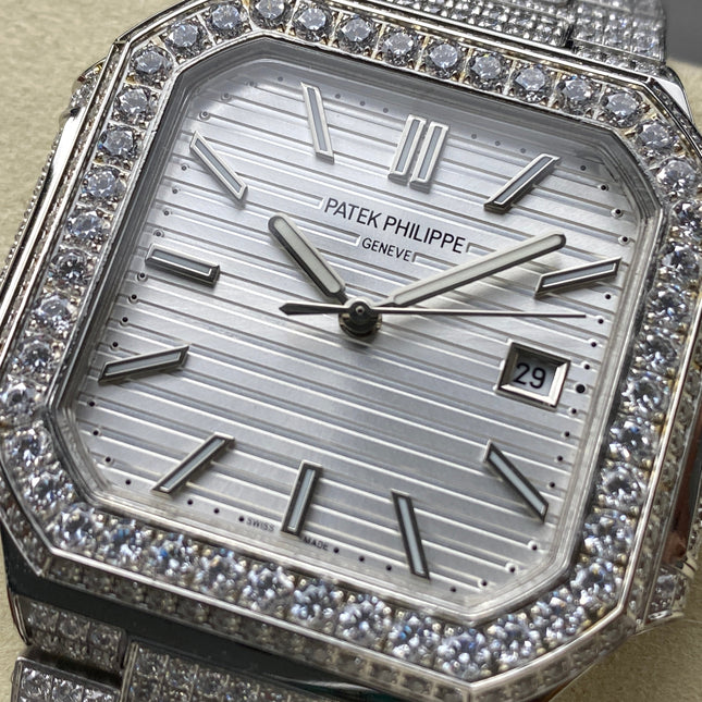 CUBITUS AUTOMATIC ALL STEEL ATTACHED DIAMOND SILVER DIAL