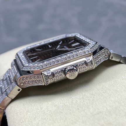 CUBITUS AUTOMATIC ALL STEEL ATTACHED DIAMOND BROWN DIAL