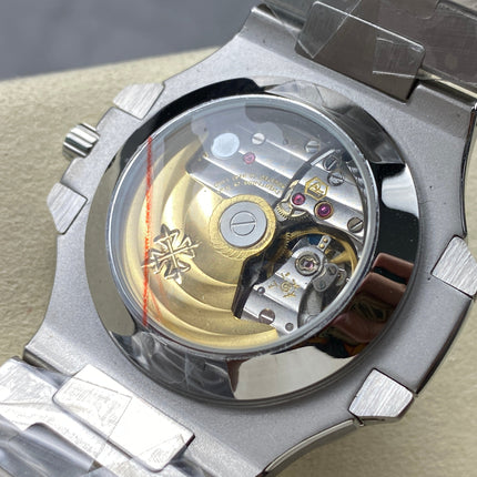 NAUTILUS STEEL ATTACHED DIAMOND BEZEL BLACK DIAL