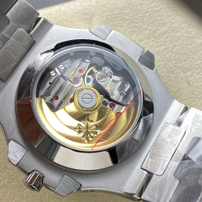 NAUTILUS STEEL ATTACHED DIAMOND BEZEL DARK BLUE DIAL