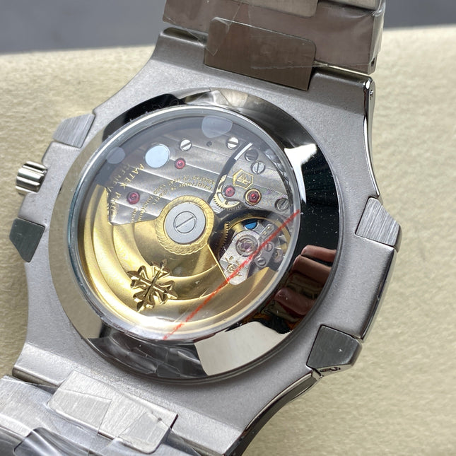 NAUTILUS STEEL ATTACHED DIAMOND BEZEL WHITE DIAL