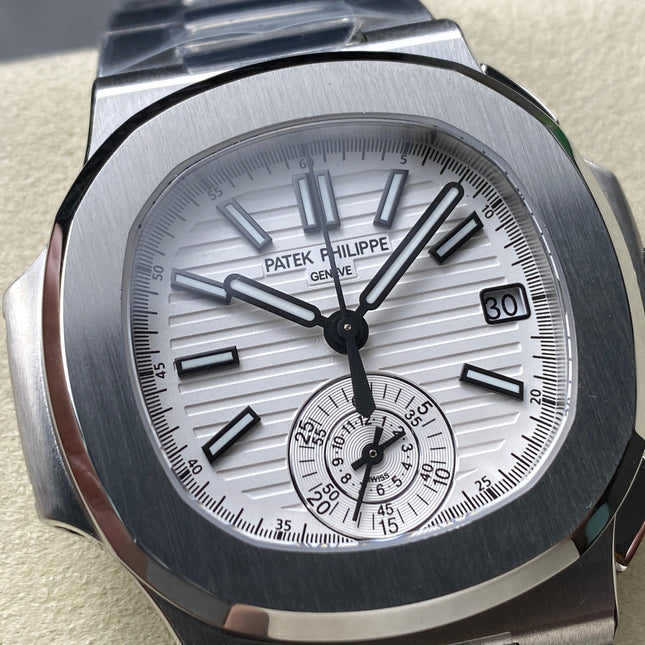 NAUTILUS ALL STEEL WHITE DIAL