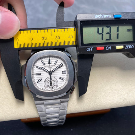 NAUTILUS ALL STEEL WHITE DIAL