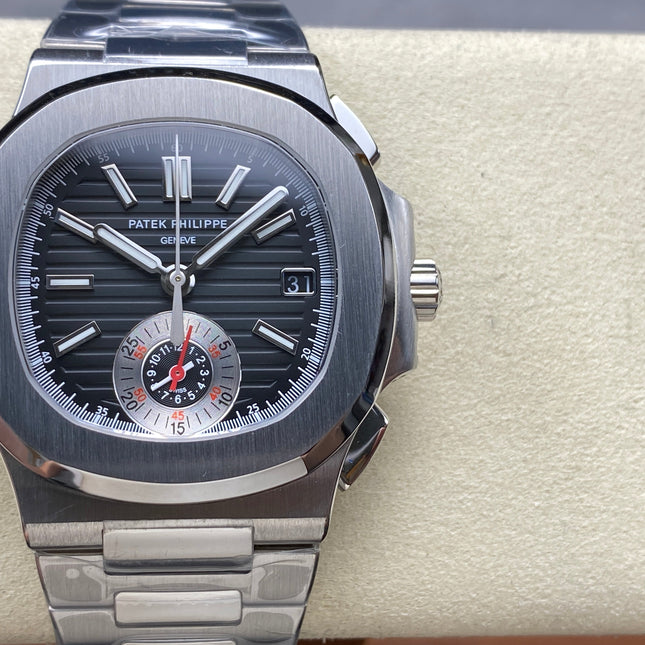 NAUTILUS ALL STEEL BLACK DIAL