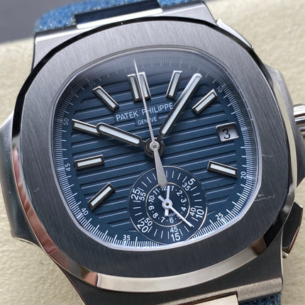 NAUTILUS STEEL CASE BLUE DENIM DIAL