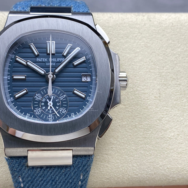 NAUTILUS STEEL CASE BLUE DENIM DIAL