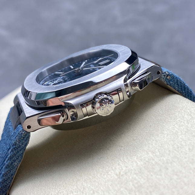 NAUTILUS STEEL CASE BLUE DENIM DIAL