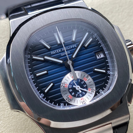 NAUTILUS STEEL CASE BLUE SUNBURST DIAL