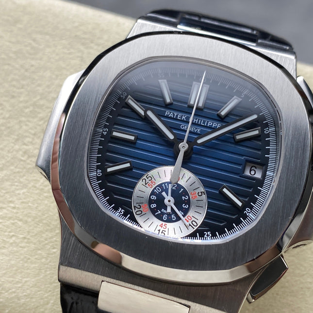 NAUTILUS STEEL CASE BLUE SUNBURST DIAL