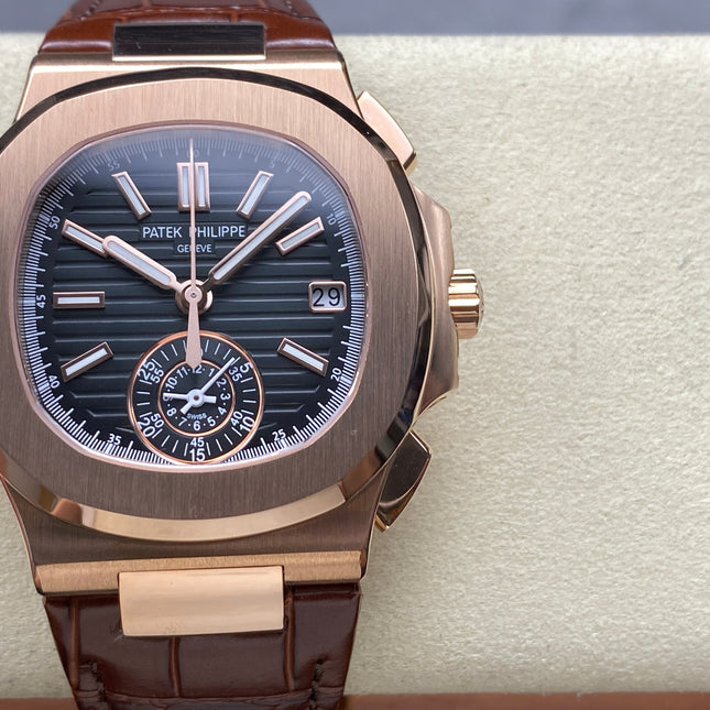 NAUTILUS ROSE GOLD CASE BLACK DIAL