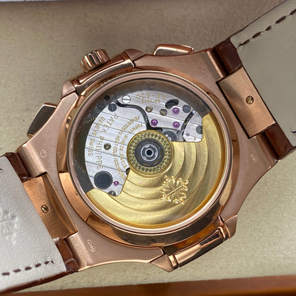 NAUTILUS ROSE GOLD CASE BLACK DIAL