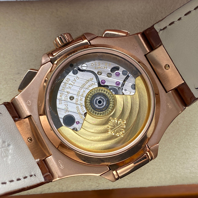NAUTILUS ROSE GOLD CASE BLACK DIAL