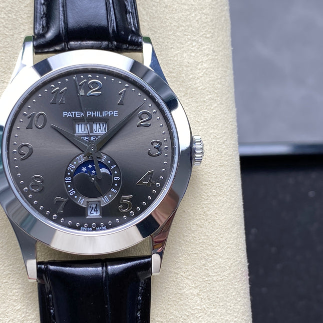 ANNUAL CALENDAR SELF-WINDING WHITE GOLD CASE DARK GRAY DIAL