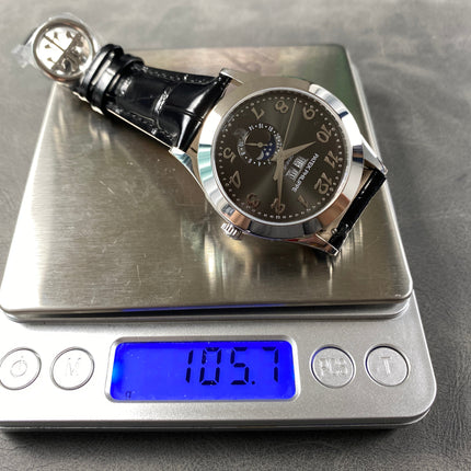 ANNUAL CALENDAR SELF-WINDING WHITE GOLD CASE DARK GRAY DIAL