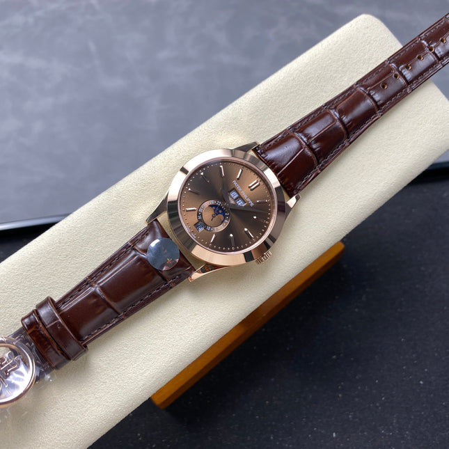 ANNUAL CALENDAR SELF-WINDING ROSE GOLD CASE BROWN SUNBURST DIAL