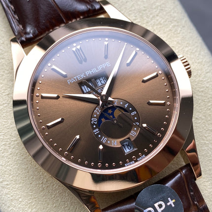 ANNUAL CALENDAR SELF-WINDING ROSE GOLD CASE BROWN SUNBURST DIAL