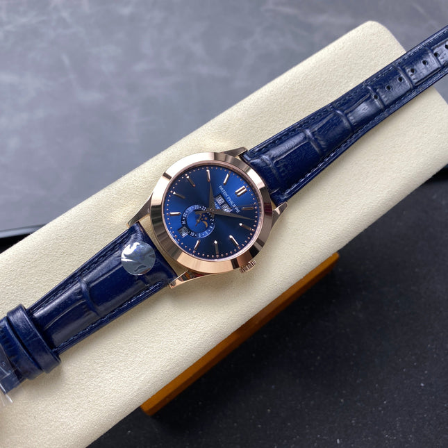 ANNUAL CALENDAR SELF-WINDING ROSE GOLD CASE BLUE SUNBURST DIAL