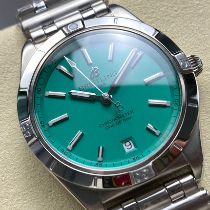 CHRONOMAT AUTOMATIC 36 STEEL CASE PEPPERMINT DIAL
