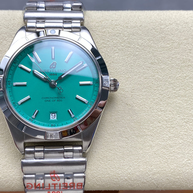 CHRONOMAT AUTOMATIC 36 STEEL CASE PEPPERMINT DIAL