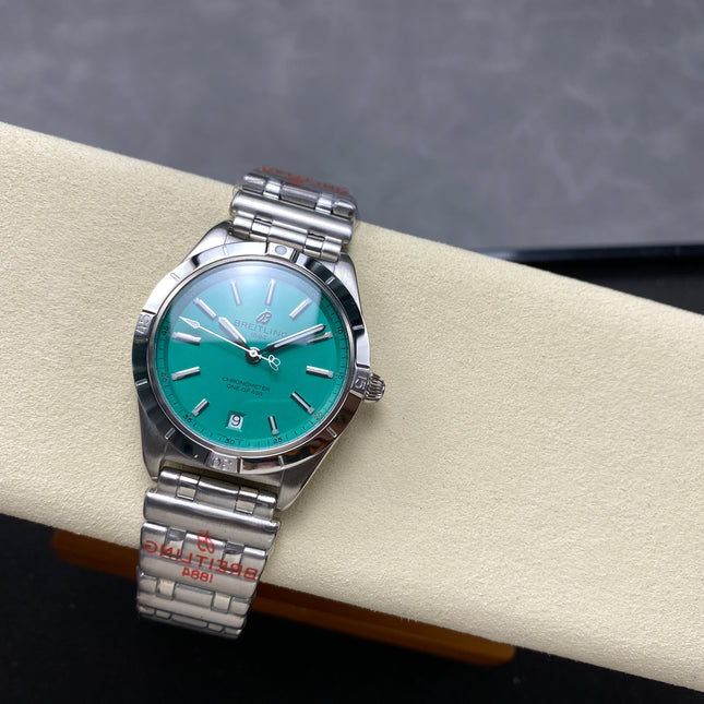 CHRONOMAT AUTOMATIC 36 STEEL CASE PEPPERMINT DIAL