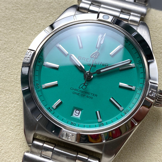 CHRONOMAT AUTOMATIC 36 STEEL CASE PEPPERMINT DIAL