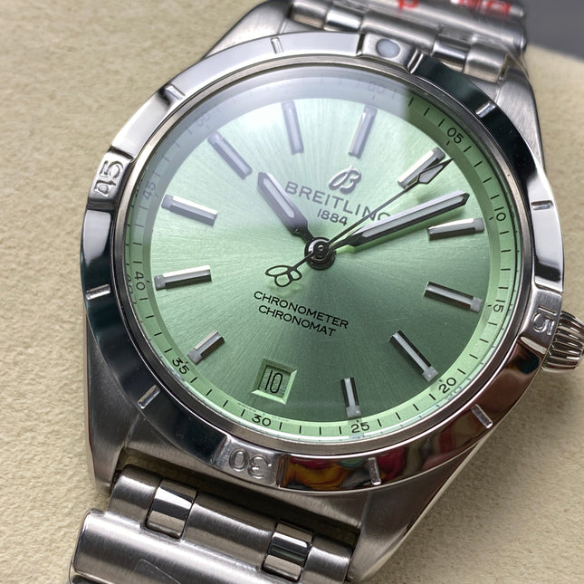 CHRONOMAT AUTOMATIC 36 STEEL CASE LIGHT GREEN DIAL
