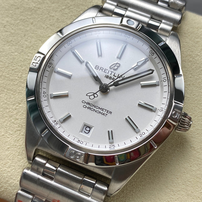 CHRONOMAT AUTOMATIC 36 STEEL CASE WHITE DIAL