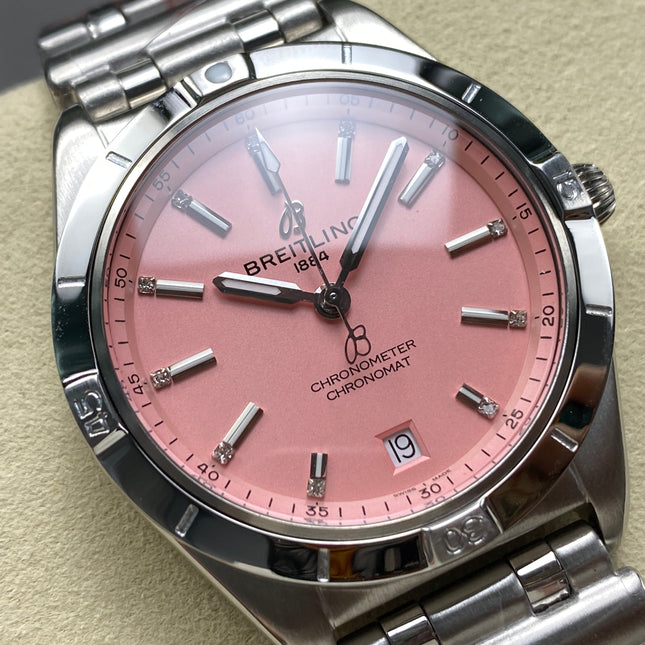 CHRONOMAT AUTOMATIC 36 STEEL CASE PINK DIAL