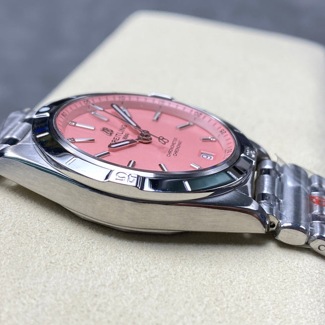 CHRONOMAT AUTOMATIC 36 STEEL CASE PINK DIAL