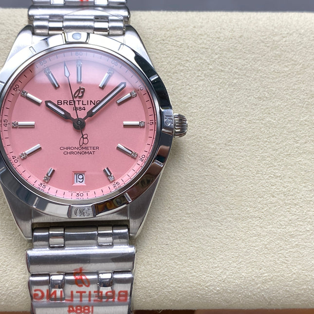CHRONOMAT AUTOMATIC 36 STEEL CASE PINK DIAL