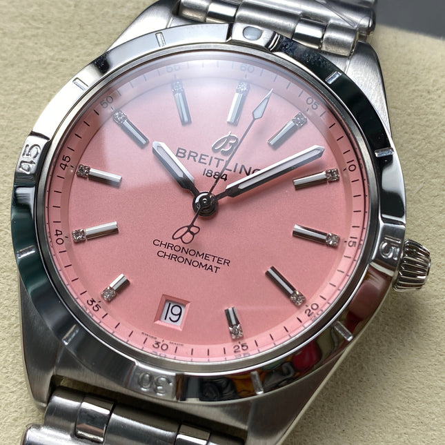CHRONOMAT AUTOMATIC 36 STEEL CASE PINK DIAL