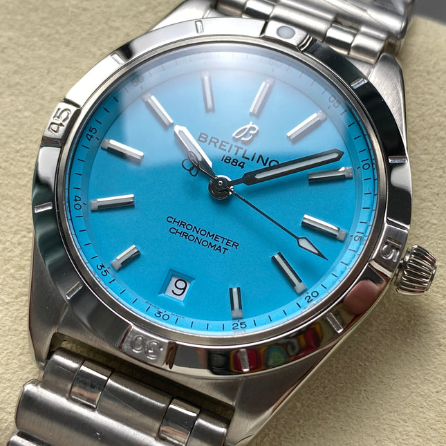 CHRONOMAT AUTOMATIC 36 STEEL CASE BLUE DIAL