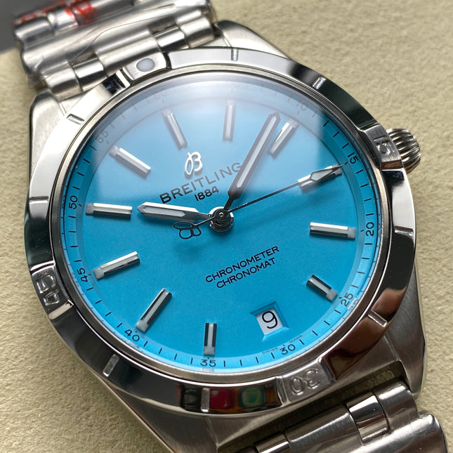 CHRONOMAT AUTOMATIC 36 STEEL CASE BLUE DIAL