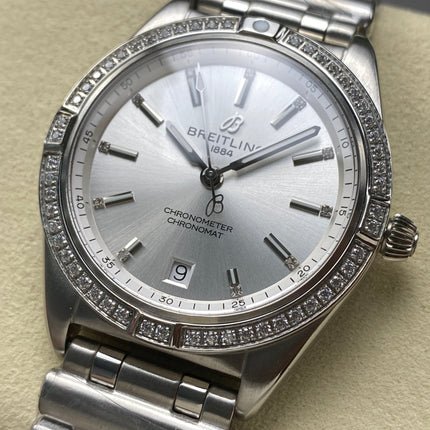 CHRONOMAT AUTOMATIC 36 BEZEL ATTACHED DIAMOND ALL STEEL