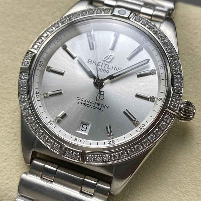 CHRONOMAT AUTOMATIC 36 BEZEL ATTACHED DIAMOND ALL STEEL