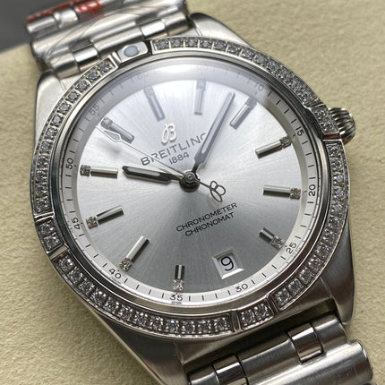 CHRONOMAT AUTOMATIC 36 BEZEL ATTACHED DIAMOND ALL STEEL