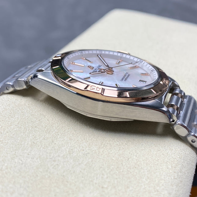 CHRONOMAT AUTOMATIC 36 RED GOLD BEZEL MOTHER OF PEARL DIAL