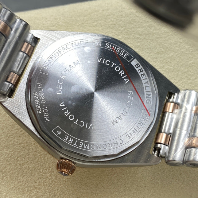 CHRONOMAT AUTOMATIC 36 RED GOLD BEZEL MOTHER OF PEARL DIAL