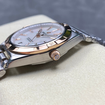 CHRONOMAT AUTOMATIC 36 RED GOLD BEZEL MOTHER OF PEARL DIAL