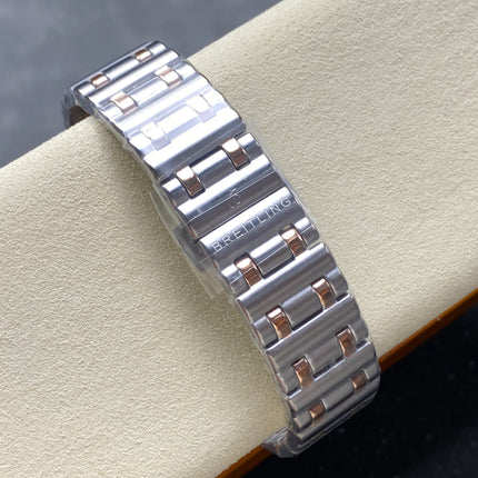 CHRONOMAT AUTOMATIC 36 RED GOLD AND STEEL CASE MOTHER OF PEARL DIAL