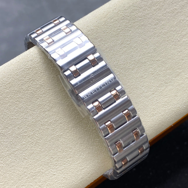 CHRONOMAT AUTOMATIC 36 RED GOLD AND STEEL CASE MOTHER OF PEARL DIAL