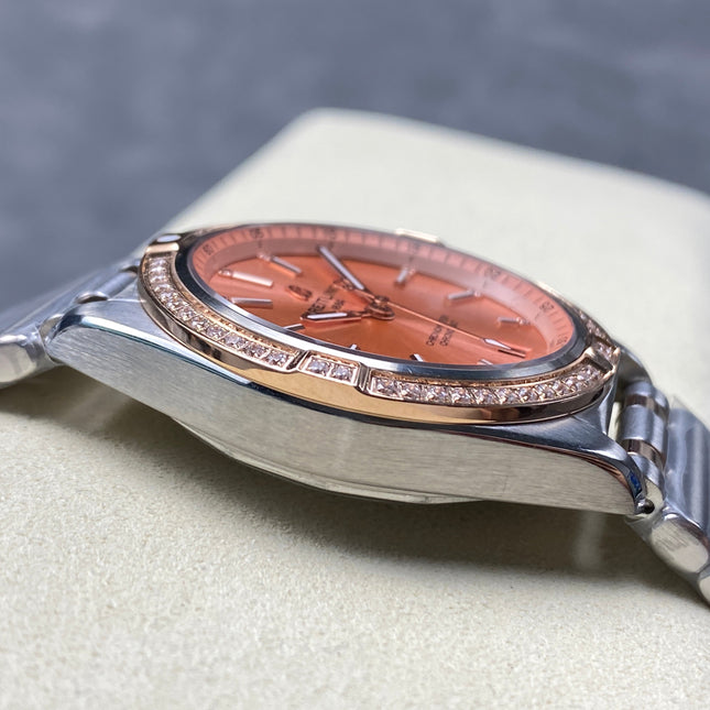 CHRONOMAT AUTOMATIC 36 RED GOLD AND STEEL CASE PINK DIAL